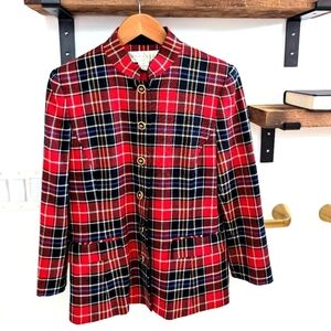 Vintage Doncaster plaid blazer A1-1023